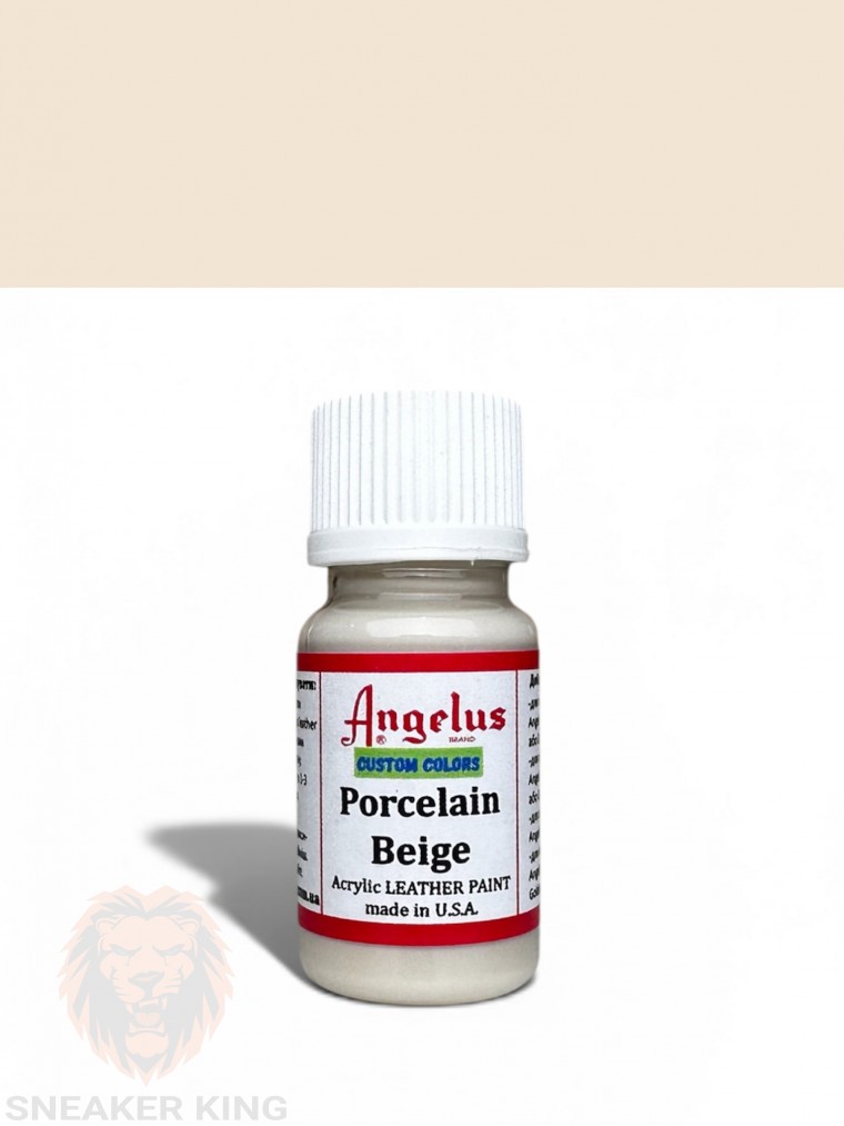 Акрилова фарба для шкіри Angelus Porcelain Beige (бежева порцеляна)  Custom colors made in USA